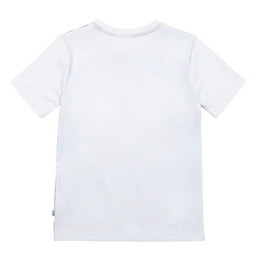 Boys White Large Printed Logo S/s T Shirt 91339 by BOSS from Hurleys
