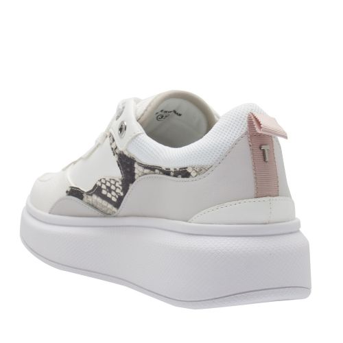 Womens White Arellis Platform Sole Trainers 52955 by Ted Baker from Hurleys