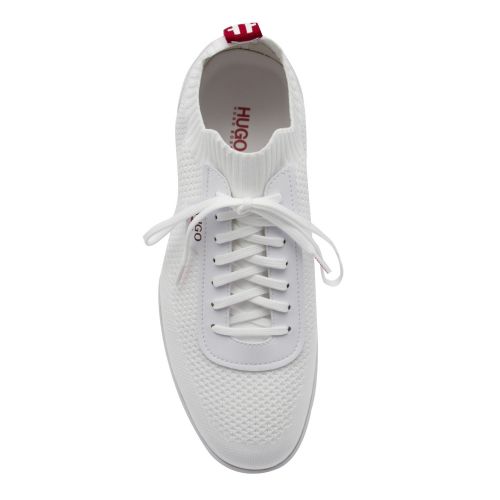 Mens White Matrix_Lowp Knit Trainers 37798 by HUGO from Hurleys