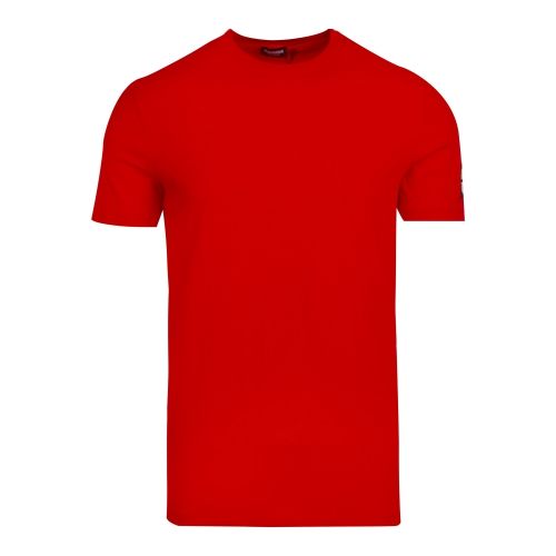 Mens Red Square Arm Logo S/s T Shirt 59202 by Dsquared2 from Hurleys