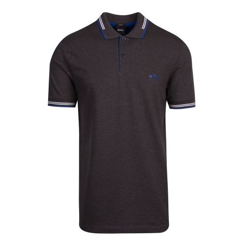 Athleisure Mens Charcoal Paul Curved S/s Polo Shirt 81238 by BOSS from Hurleys