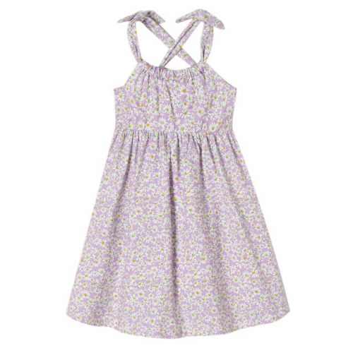 Girls Lilac Daisy Print Jersey Dress 102534 by Mayoral from Hurleys