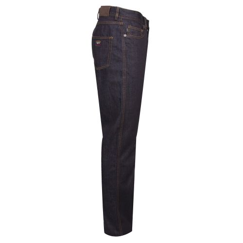Mens Dark Blue Wash Regular Fit Tapered Jeans 36711 by Paul And Shark from Hurleys