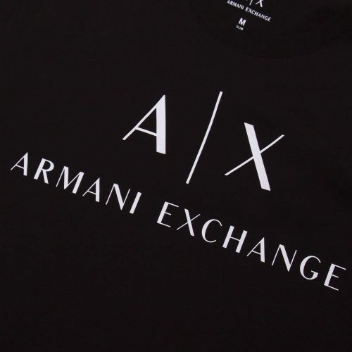 Armani Exchange T-Shirt Mens Black Core Logo S/s