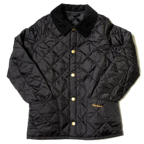 Boys Black Heritage Liddesdale Quilted Jacket 63866 by Barbour from Hurleys