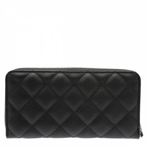 Womens Black Licia Quilted Zip Around Purse 37900 by Valentino from Hurleys