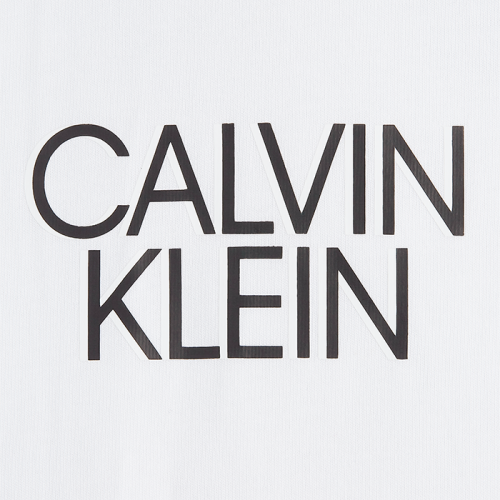 Mens Bright White Shadow Centre Logo S/s T Shirt 91005 by Calvin Klein from Hurleys