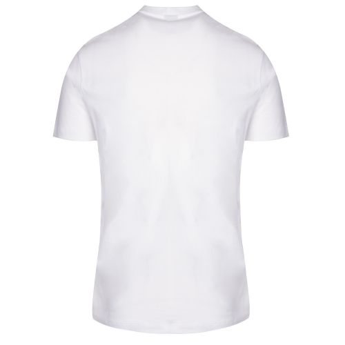 Mens White Branded S/s T Shirt 37026 by Emporio Armani from Hurleys