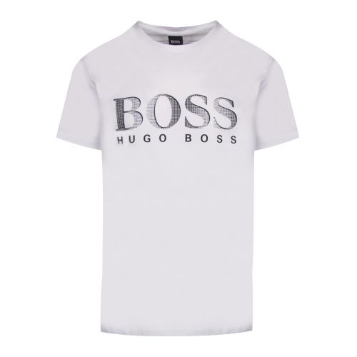 Mens White Big Logo Beach Regular Fit S/s T Shirt 42778 by BOSS from Hurleys
