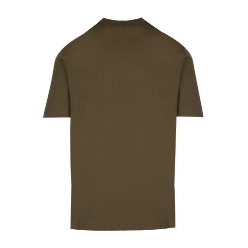 Mens Dark Green Embossed Logo Regular Fit S/s T Shirt 43144 by Love Moschino from Hurleys