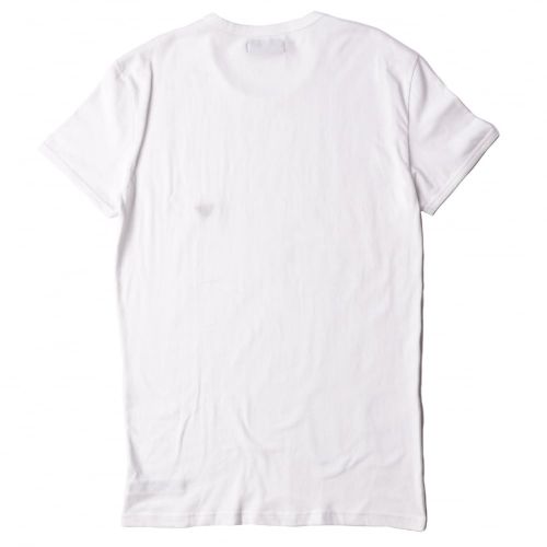 Mens White Back Print Crew S/s Tee Shirt 66867 by Emporio Armani from Hurleys
