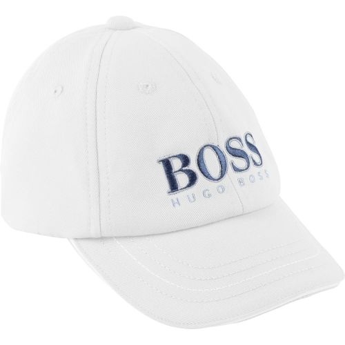 Baby White Logo Cap 6877 by BOSS from Hurleys