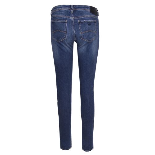 Womens Dark Blue J28 Mid Rise Skinny Fit Jeans 37166 by Emporio Armani from Hurleys