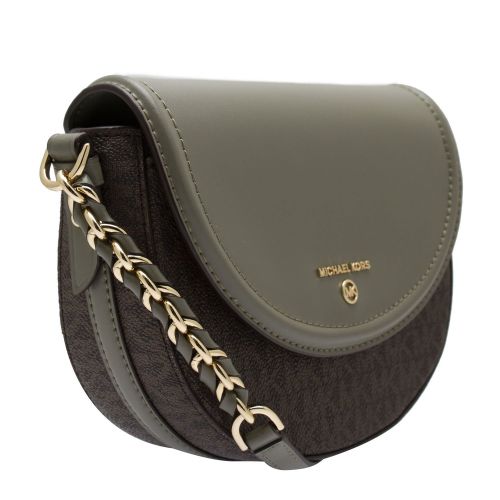 Womens Army Green Half Dome Chain Crossbody Bag 75043 by Michael Kors from Hurleys