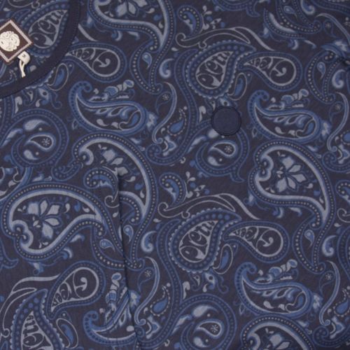 Mens Navy Paisley Print S/s T Shirt 26255 by Pretty Green from Hurleys