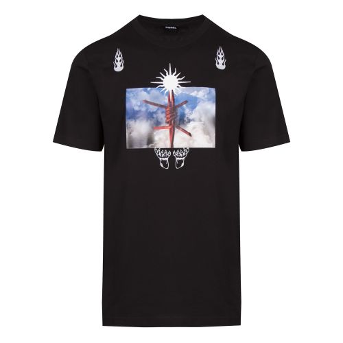 Mens Black T-Just-B28 S/s T Shirt 50369 by Diesel from Hurleys