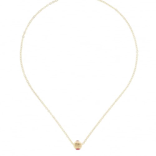 Womens Gold & Indian Pink Allya Pendant Necklace 66747 by Ted Baker from Hurleys