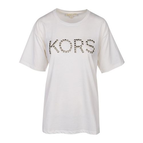 Womens Bone Studded S/s T Shirt 111306 by Michael Kors from Hurleys