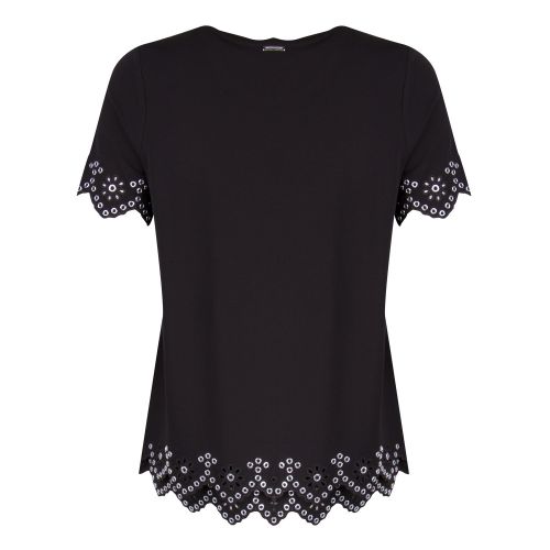 Womens Black/Silver Embellished S/s T Shirt 27490 by Michael Kors from Hurleys