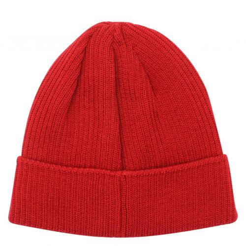 Boys Barbados Cherry Branded Patch Beanie Hat 77682 by C.P. Company Undersixteen from Hurleys