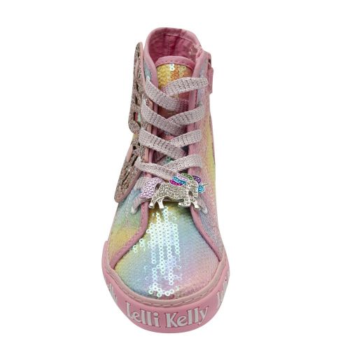 Girls Rainbow Unicorn Wings Mid Boots (26-35) 86428 by Lelli Kelly from Hurleys