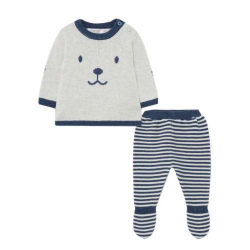 Baby Indigo Bear Knitted 2 Piece Set 96154 by Mayoral from Hurleys