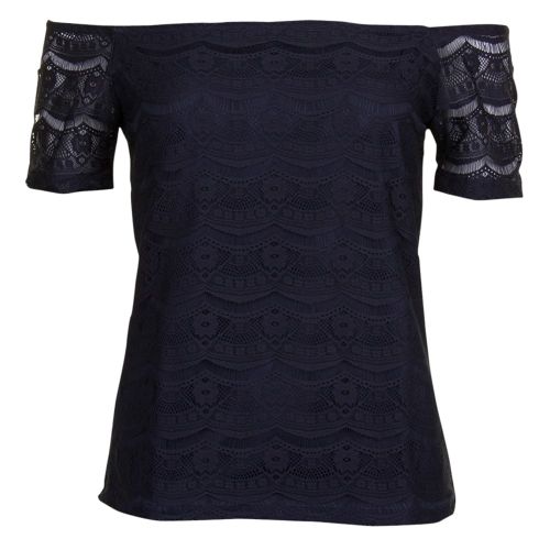 Womens Total Eclipse Vimonie Lace Off-Shoulder top 8498 by Vila from Hurleys