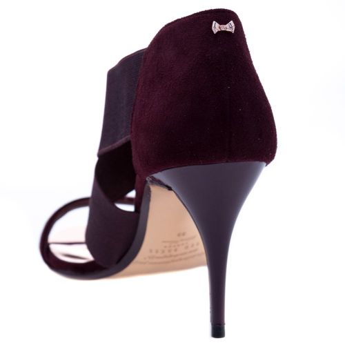 Womens Burgundy Suede Leniya Heeled Sandals 66028 by Ted Baker from Hurleys
