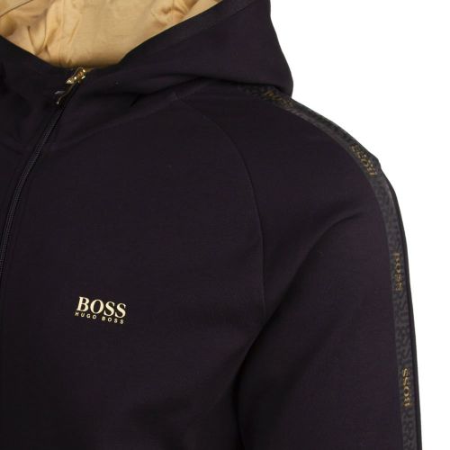 Athleisure Mens Black Saggy 2 Hooded Zip Through Sweat Top 83405 by BOSS from Hurleys