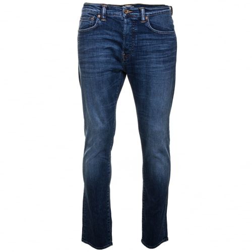 Mens 11oz F8.M5 Blue Mid Trip Wash ED-80 Slim Tapered Fit Jeans 31299 by Edwin from Hurleys