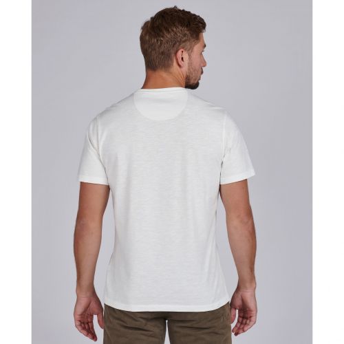 Mens Whisper White Time Steve S/s T Shirt 87538 by Barbour Steve McQueen Collection from Hurleys
