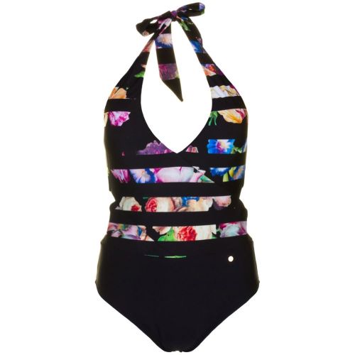 Womens Black Wrenar Tapestry Floral Swimsuit 63347 by Ted Baker from Hurleys