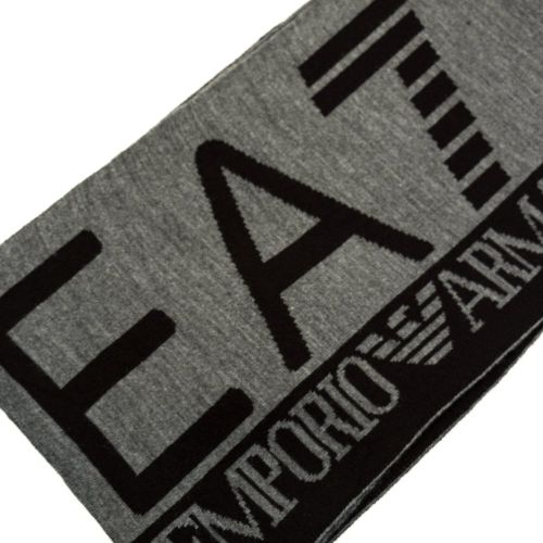 Mens Grey Melange Training Visibility Scarf 64419 by EA7 from Hurleys