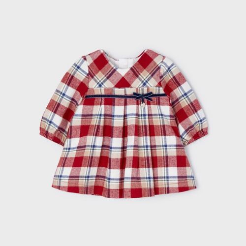 Girls Red Plaid Dress 111267 by Mayoral from Hurleys