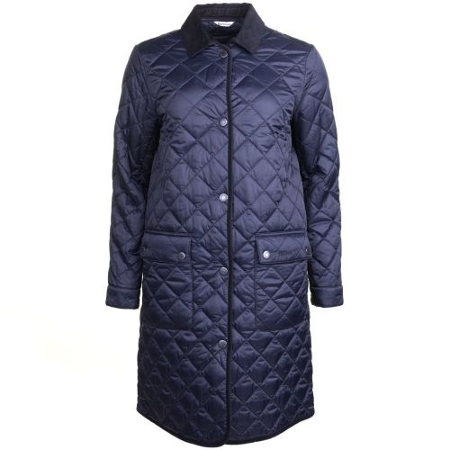 Heritage Womens Navy Quilted Border Jacket 64539 by Barbour from Hurleys