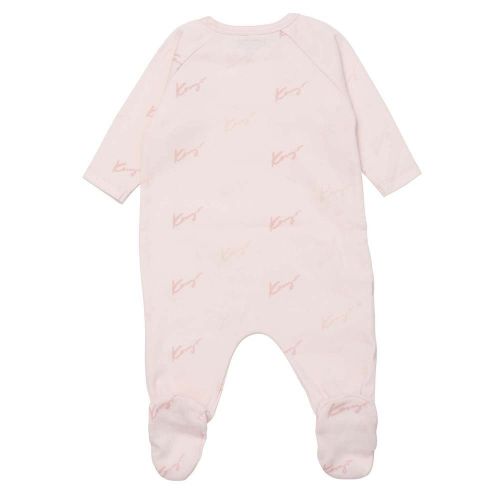 Baby Pale Pink 2 Tiger & Logo Babygrow Gift Set 92575 by Kenzo from Hurleys