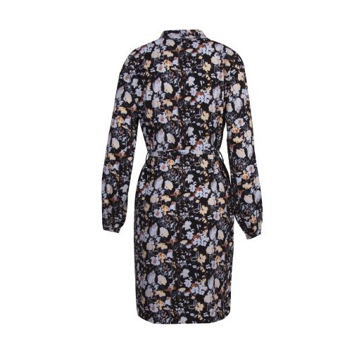 Womens Black/Blue Visunita Floral Shirt Dress 52921 by Vila from Hurleys