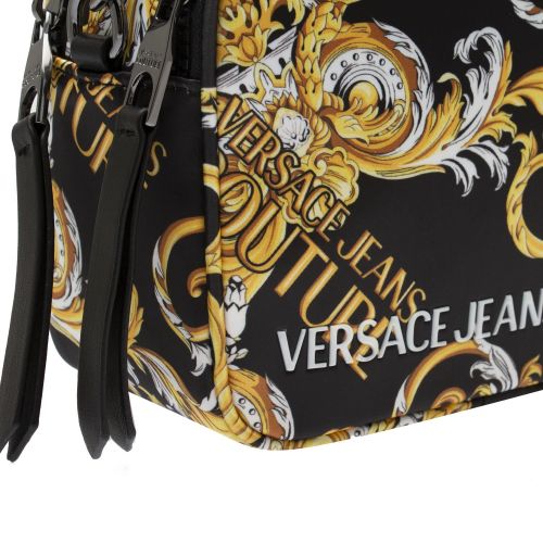 Womens Black Baroque Nylon Camera Bag 75847 by Versace Jeans Couture from Hurleys