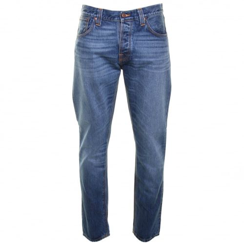 Mens True Classic Wash Steady Eddie Regular Fit Jeans 44432 by Nudie Jeans Co from Hurleys