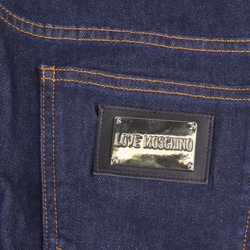 Mens Blue Wash Badge Slim Fit Jeans 31667 by Love Moschino from Hurleys