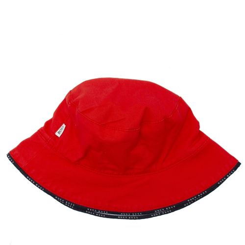 Baby Pale Blue/Red Balloon Reversible Bucket Hat 55904 by BOSS from Hurleys