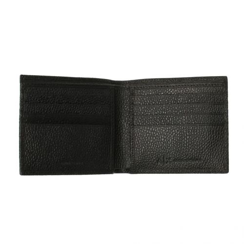 Mens Black Tumbled Leather Bifold Wallet 91586 by Armani Exchange from Hurleys