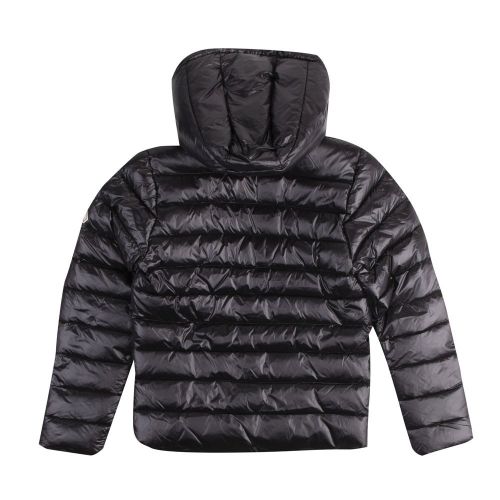 Girls Black Spoutnic Shiny Hooded Jacket 97197 by Pyrenex from Hurleys