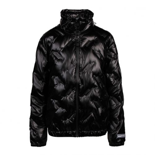 Womens Black Fariana-1 Shiny Padded Jacket 95255 by HUGO from Hurleys
