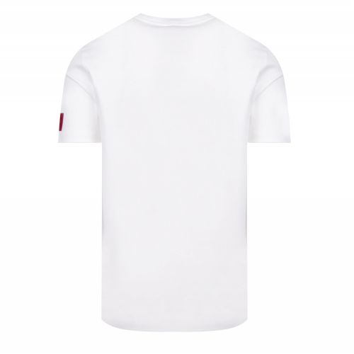 Mens White Durned201 Centre Logo S/s T Shirt 51675 by HUGO from Hurleys