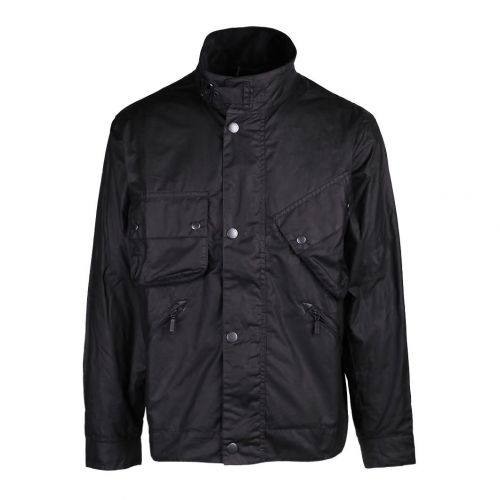 Mens Black Lincoln Waxed Jacket 97465 by Barbour International from Hurleys