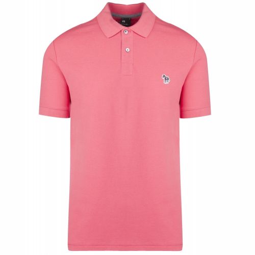 Mens Raspberry Classic Zebra Regular Fit S/s Polo Shirt 35726 by PS Paul Smith from Hurleys