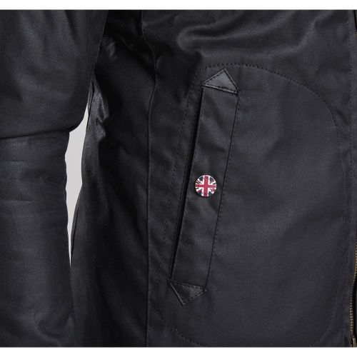 Mens Black Legion Waxed Jacket 64885 by Barbour International from Hurleys