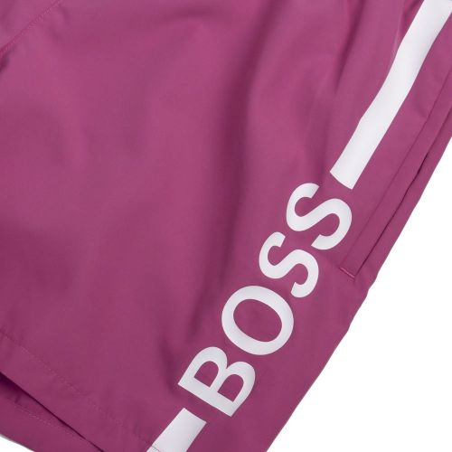 Mens Medium Pink Dolphin Logo Swim Shorts 83725 by BOSS from Hurleys