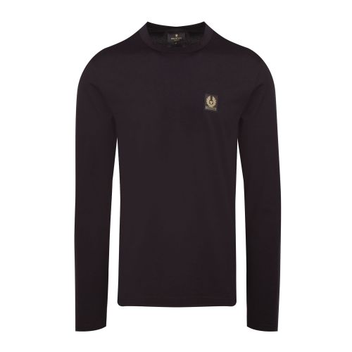 Mens Black Branded L/s T Shirt 74520 by Belstaff from Hurleys